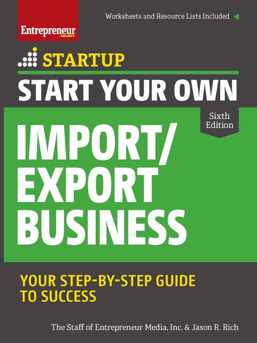 Title details for Start Your Own Import/Export Business by The Staff of Entrepreneur Media - Available